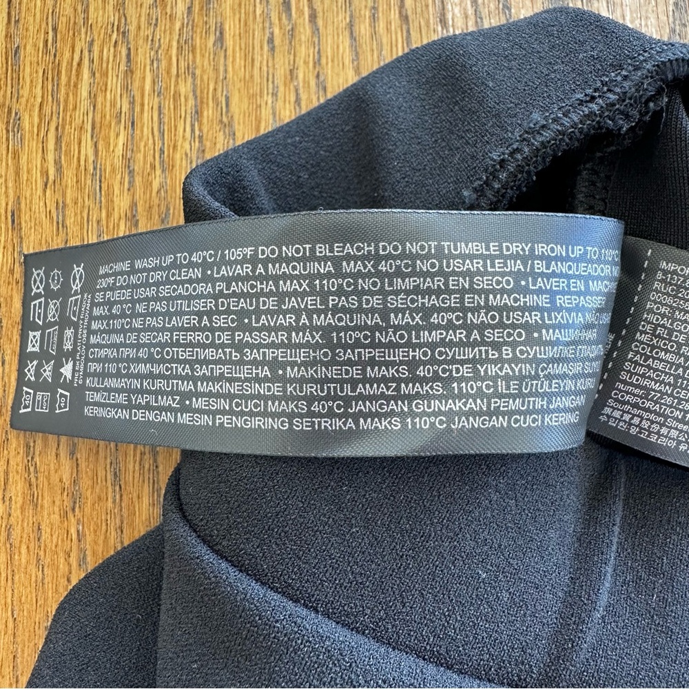 MNG Black Pants Center Detail Elastic Waist Wide Leg Workcore Whimsigoth Classic - Picture 8 of 13